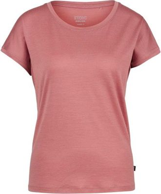 Stoic MerinoPure180 HaldenSt. T-Shirt Merinoshirt f&uuml;r Damen | rosa