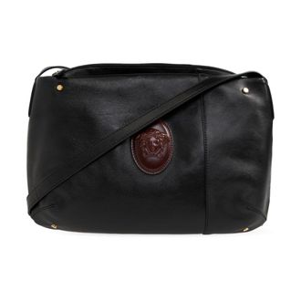 Versace Shoulder Bags, male, Black, Size: ONE SIZE Lou Nappa Shoulder Bag
