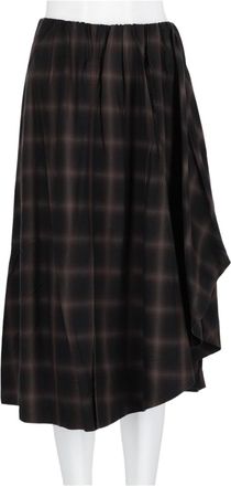 Our Legacy Multicolor Asymmetrical Draped Tencel Midi Skirt