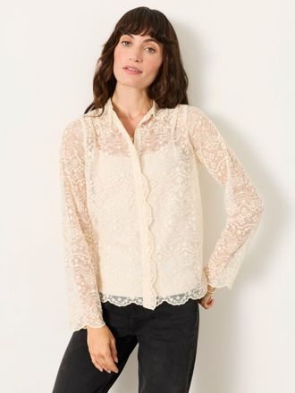 Fat Face FatFace Ivory Lace 2 in 1 Shirt