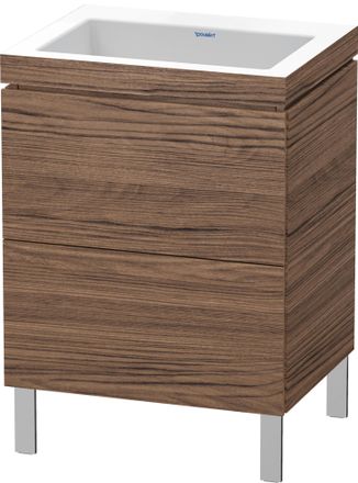 Duravit Duravit - Mueble De Ba&ntilde;o L-cube Wt Vero Air 698x600x480mm Sin Orificio Para Grifer&iacute;a Nogal Oscuro