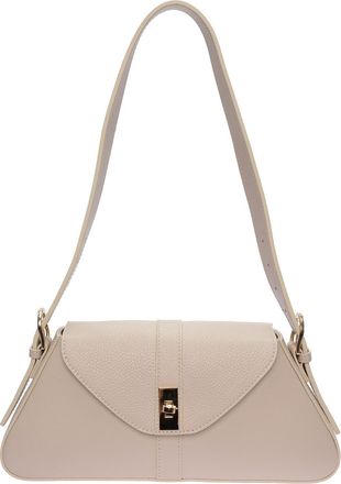 Roberta M Beige Rundleer Tas
