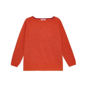 Maliparmi Colours of the World Knit - Dames - Ronde hals truien - Oranje - L - Wol - Truien & Vesten
