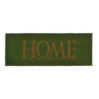 Imports Decor Home Text Coir Doormat, Coconut Fiber Door Mat with Anti-Slip PVC Backing for Indoor Outdoor Entryway