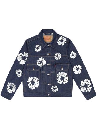 Denim Tears x Levis Wreath Type-3 jack - Blauw