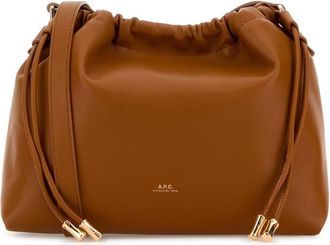 A.P.C. Biscuit Leather Ninon Crossbody Bag