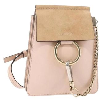 Chlo&eacute; Pre-owned Mini Bags, female, Pink, Size: ONE SIZE Pre-owned Suede Mini Shoulder Bag