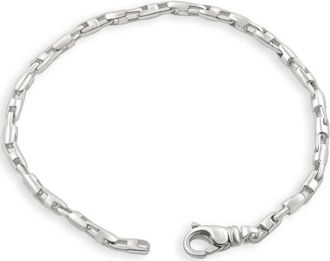 Pompeii3 Mens 14k Gold (16gram) or Platinum (30gram) 3.5mm Link Bracelet 8.5