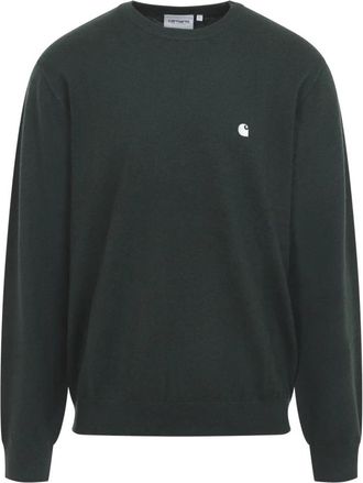 Carhartt Work in Progress Madison Sweater - Heren - Ronde hals truien - Groen - XL - Wol - Truien & Vesten