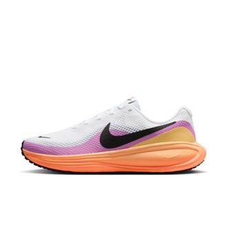 Nike Womens Revolution 8 Road Running Shoes (Wide) in White | HQ1995-110