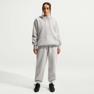 Nike Womens Nike Sportswear Phoenix Fleece High-Waisted Oversized Sweatpants in Grey | FZ5996-043