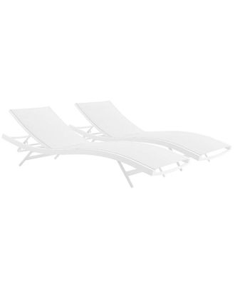 ModWay Glimpse Outdoor Patio Mesh Chaise Lounge Set Of 2