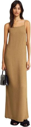 By Malene Birger Ellionore Maxi Jurk Licht Bruin - Dames - Maxi kleedjes - Bruin - M - Kleedjes