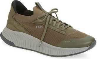 BOSS TTNM Evo Slon Sneaker in Dark Green at Nordstrom Rack, Size 11Us / 10Uk