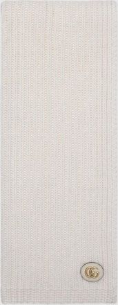 Gucci Wool Cashmere Scarf With Double G
