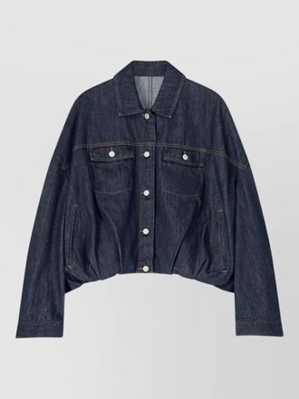 Dries Van Noten collared jacket chest pockets long sleeves