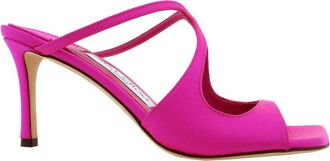 Jimmy Choo London Anise 75 Satin Mules, Brand Size 34.5 ( US Size 4.5 )