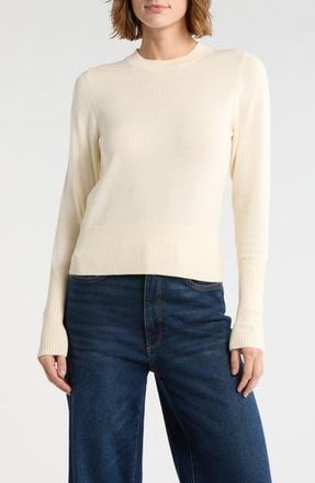 DL1961 Lunne Cotton & Cashmere Sweater in Ivory at Nordstrom Rack, Size X-Small