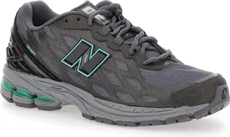 New Balance Unisex Grey Sneaker With Mesh Design And Logo Synthetic Fabric Trainers