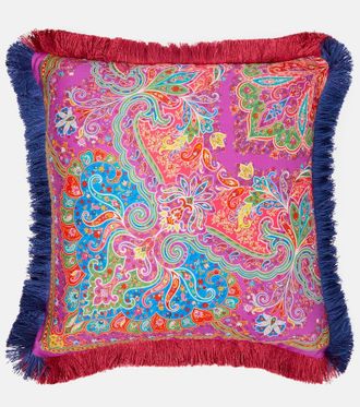 Etro Paisley cotton cushion