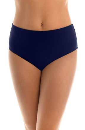 Magic Suit By Miraclesuit Jersey Classic Bikini Bottoms in Navy Blue at Nordstrom, Size 12