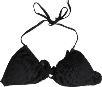 Dolce & Gabbana Gevoerde Triangel Bikini Top - Dames - Bikinis - Zwart - XS - Nylon - Badmode
