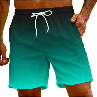 Generic Swimming Shorts Mens Swimming Trunks Men Quick-Drying Swimming Shorts Board Shorts Mens Swimming Shorts Mens Colour Gradient Comfortable Baggy Hawaiia