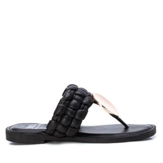 Xti Womens Flat Flip Flop Sandals In Black