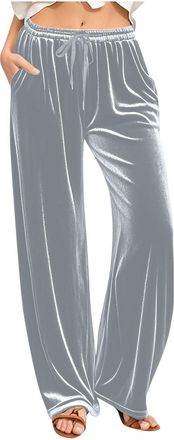 Generic Ladies Golf Trousers Golf Joggers Jogging Bottoms Casual Loose Workwear Yoga Leggings Yoga Pants Velvet High Waist Drawstring Velvet Fitness Sports Ac