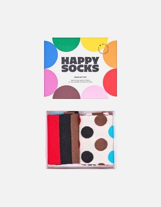 Happy Socks Womens 2-Pack Pride Socks Gift Box, White - Size: 9.5/12.5/12/11.5/11/10.5/10/13/9/8/8.5