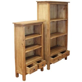 Milani Home Vilma - set due librerie in legno di mogano
