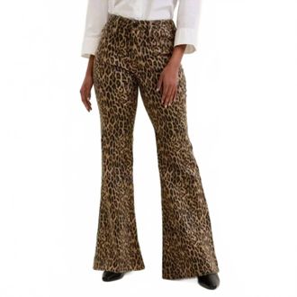Judy Blue Luxe Ultra Flare Jeans In Leopard