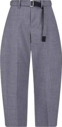 sacai Pantaloni Sartoriali Con Cintura