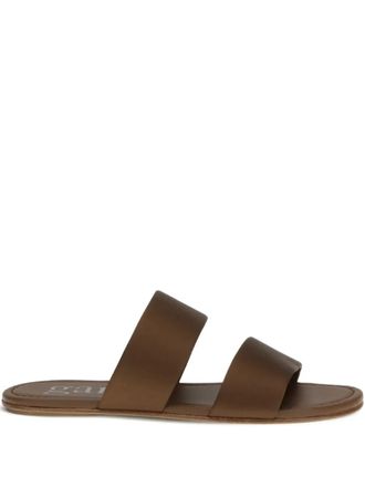 Pedro Garcia Pilia double-strap sandals - Brown