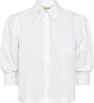 Mos Mosh Shirt - Dames - Overhemden - Wit - XS - Overhemden