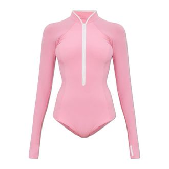 Hunza G Dames, Badkleding, Roze, Maat: XS Polyamide