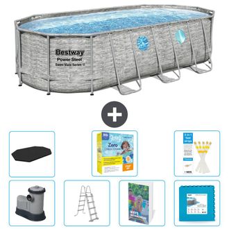 Bestway Piscina Bestway Power Steel Oval - 549x274x122 Cm - 8-piezas S566