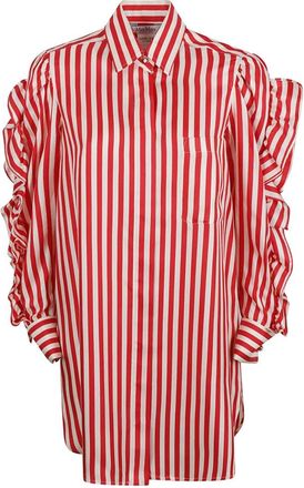 Max Mara Manna Overhemdjurk - Dames - Shirt Kleedjes - Rood - 3XS - Kleedjes