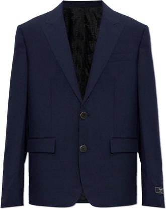 Balmain Wol Blazer - Heren - Blazers - Blauw - M - Wol - Jassen