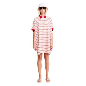 Denimist Short Dresses, female, Red, Size: 2XS Oversized Polo Dress