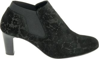 Gabor Dames Enkelboot - Dames - Laarzen met Hak - Zwart - 41 EU - Leer - Schoenen