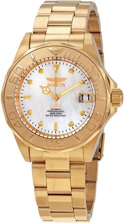 Invicta Pro Diver Automatic White Mother of Pearl Dial Mens Watch 28694