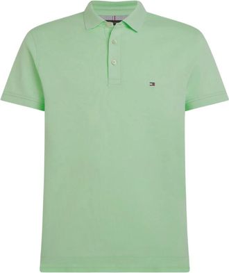 Tommy Hilfiger 1985 Collectie Groene Polo Shirt - Heren - Polos - Groen - S - Katoen - Tops