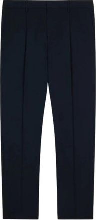 Dondup Reguliere wollen broek in frisse stijl - Heren - Nette broeken - Blauw - W33 - Wol - Broeken