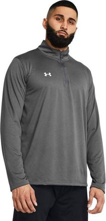 Under Armour Mens Team Tech 1/4 Zip Loose Royal Blue Long Sleeve Shirt, Castlerock-white, Medium
