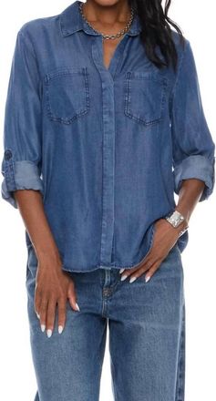 Velvet Heart Riley Denim Shirt In Blue