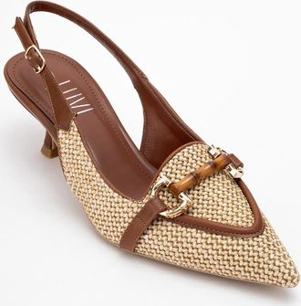 Prologue Osca Pump met Puntige Neus, Gesp en Slingback