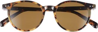 Eyebobs Case Closed 48mm Polarized Round Sunglasses in Tortoise at Nordstrom