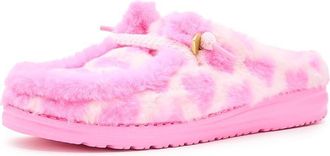 Hey Dude Wendy Slipper Womens Flat Shoes Pink/White : 11 M, Cotton