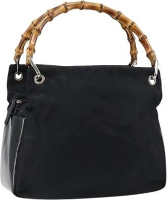 Gucci Pre-owned Handbags, female, Black, Size: ONE SIZE Pre-owned Vintage Handbag
